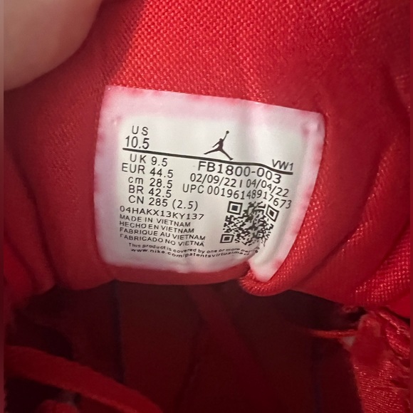 Men's Nike Air Jordan Luka 1 "For The Love" University Red Basketball Size 10.5, - Picture 12 of 12